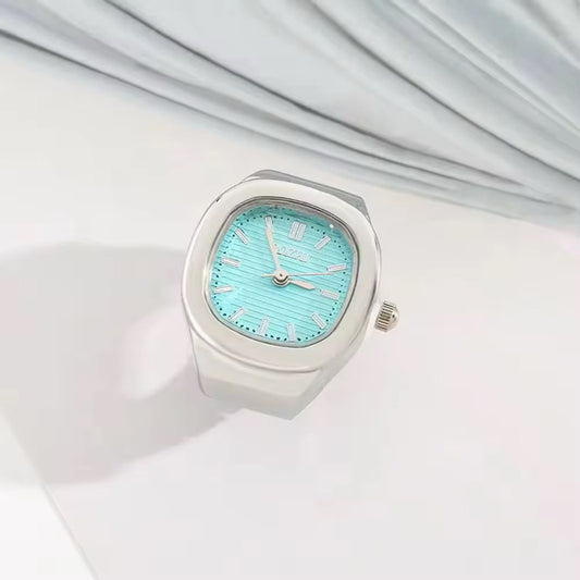 Silver Barrel Rings | Cyan