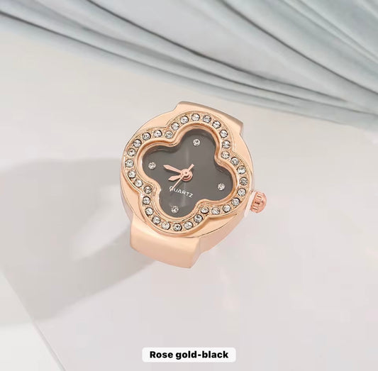 Rose gold Van Cleef Ring | Black