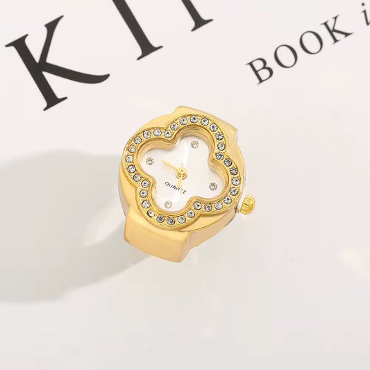 Gold Van Cleef Ring | White