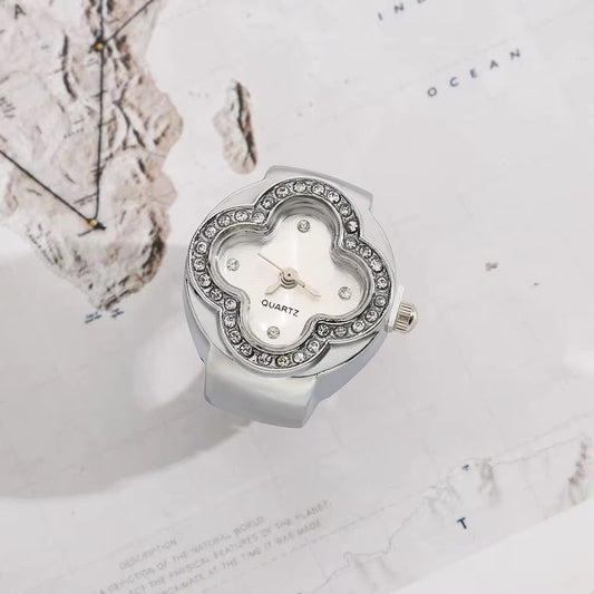 Silver Van Cleef Ring | White