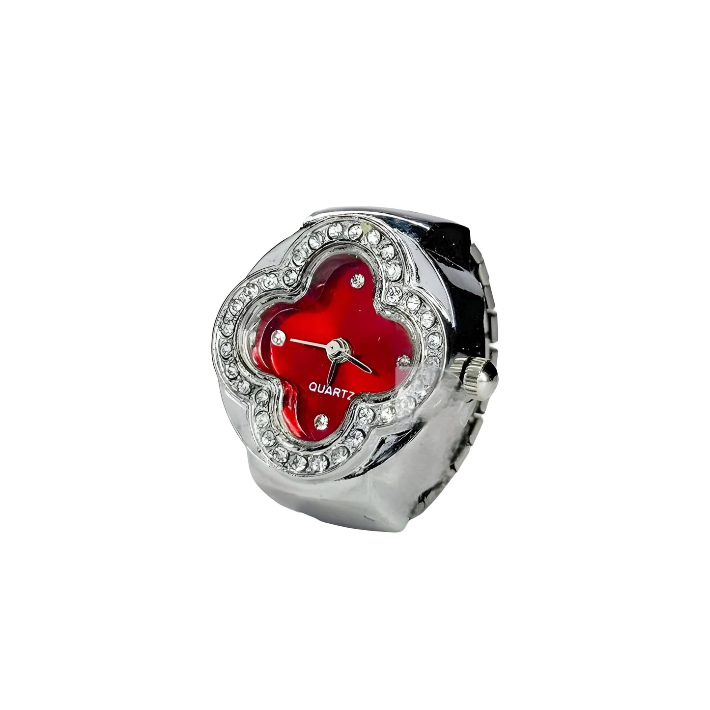 Silver Van Cleef Ring | Red