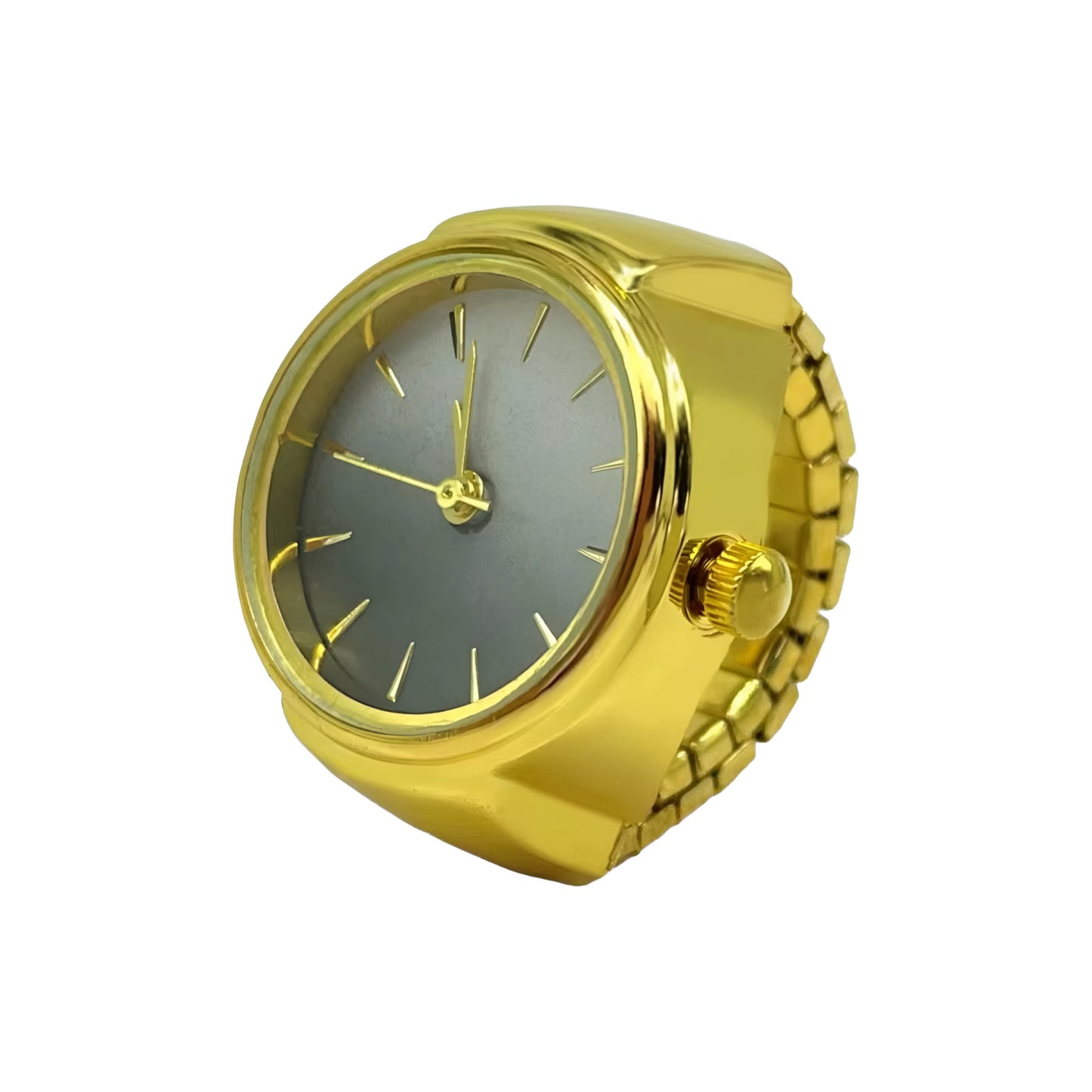 Gold Clear Ring | Gray