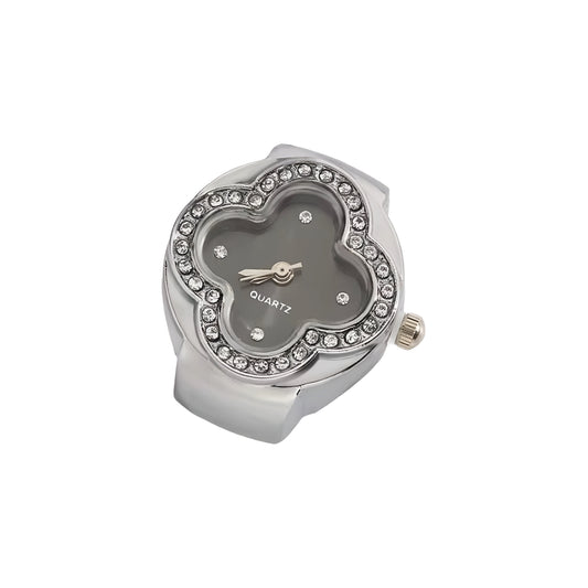 Silver Van Cleef Ring | Black