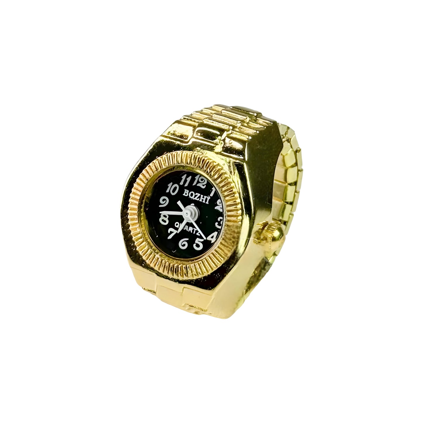 Gold Chrono Ring | Black