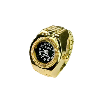 Gold Chrono Ring | Black