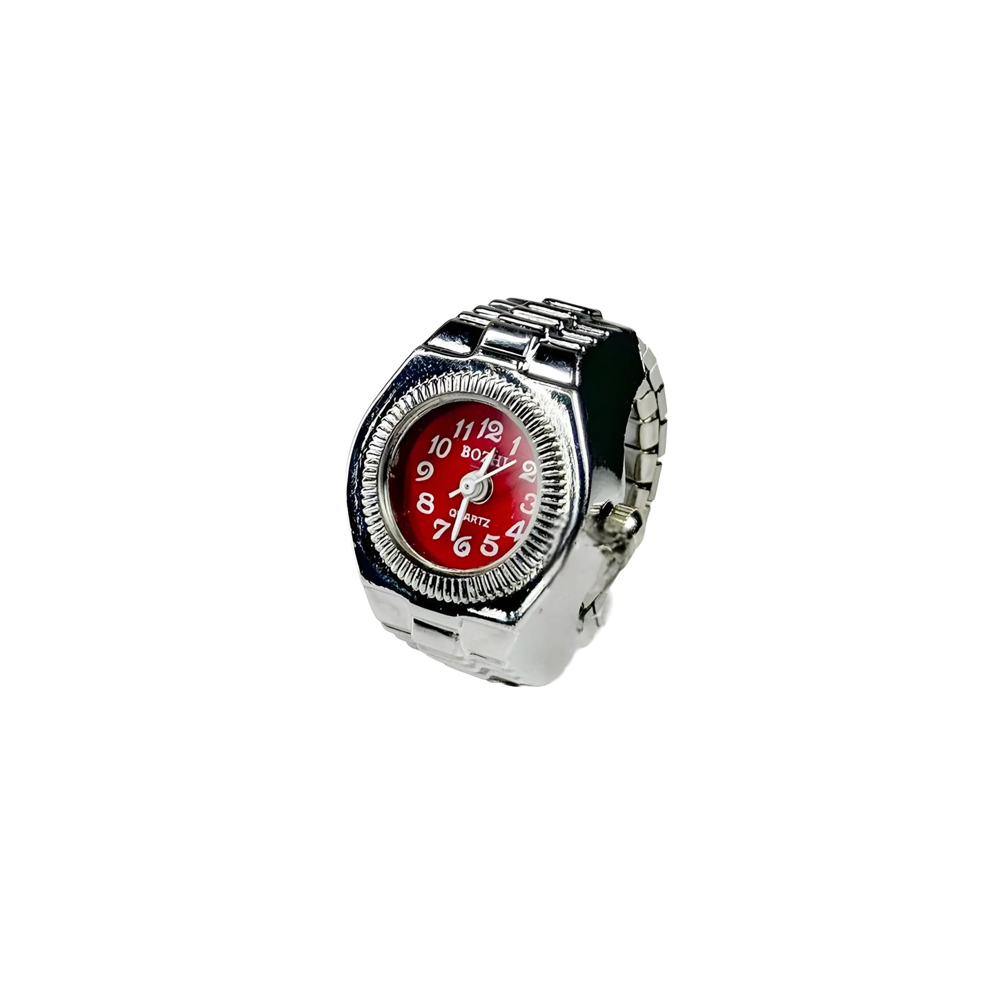 Silver Chrono Ring | Red