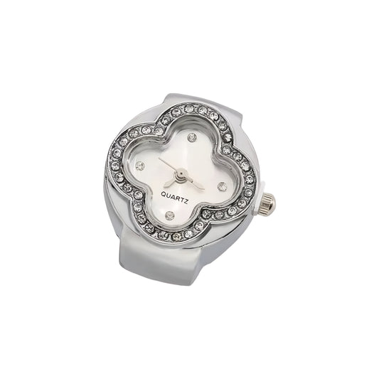 Silver Van Cleef Ring | White