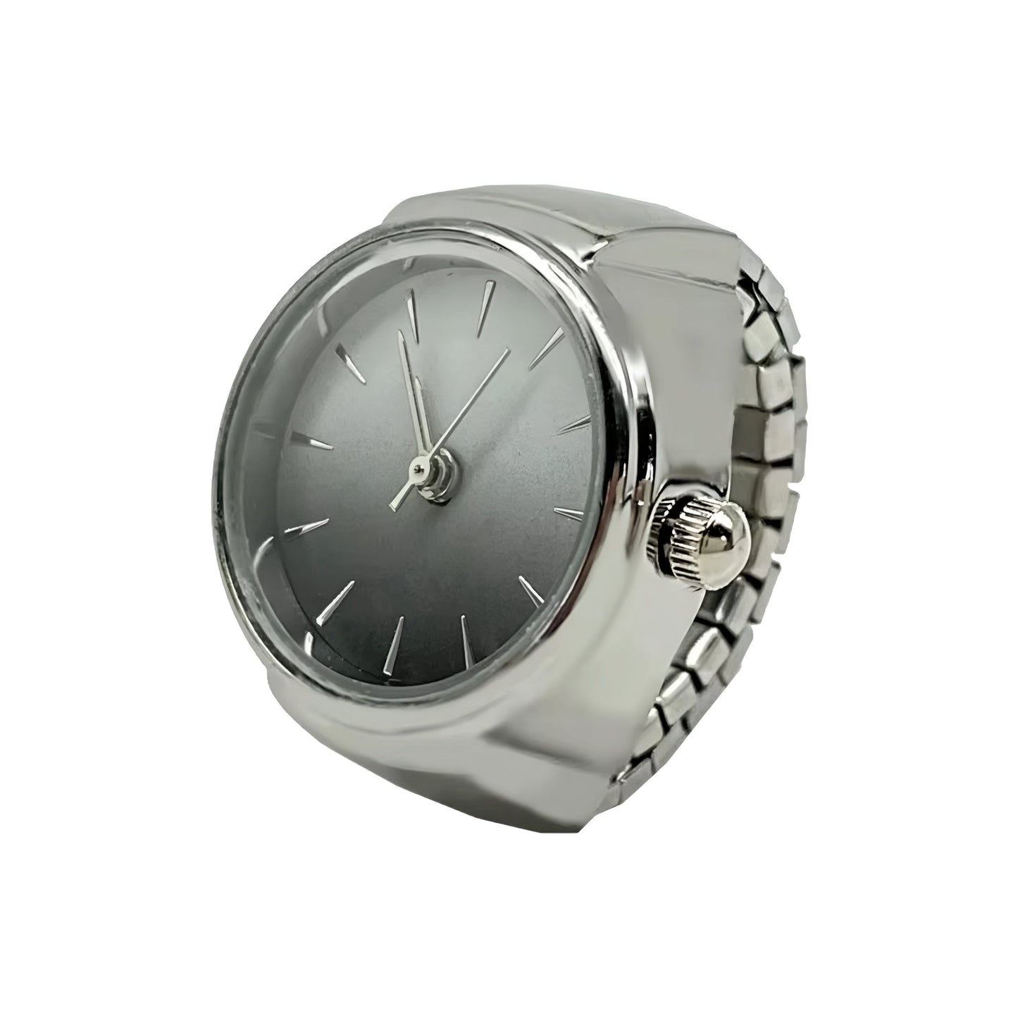 Silver Clear Ring | Gray